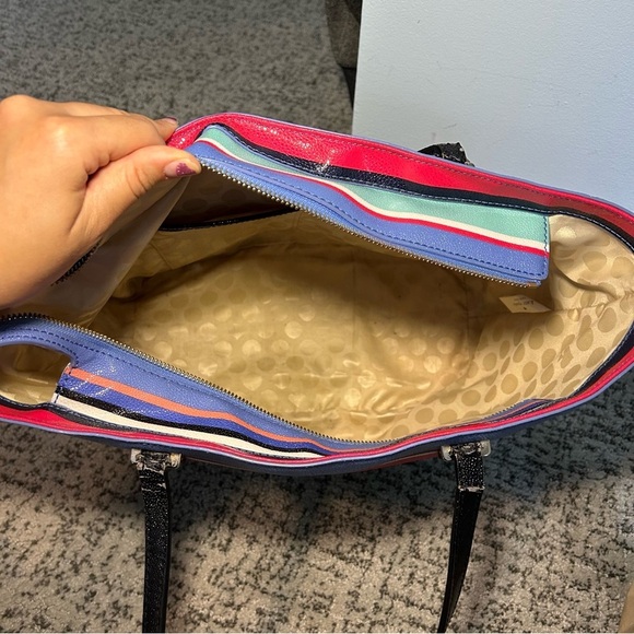 Kate Spade New York Cedar Multi-Colored Stripe Tote Bag - Picture 7 of 16